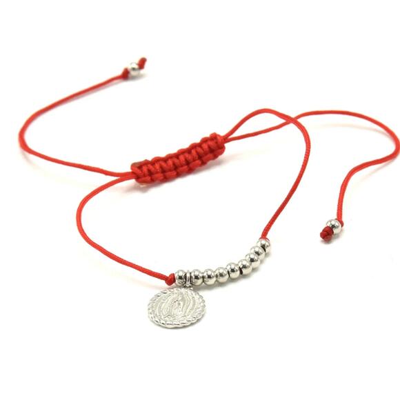 Red String Virgen de Guadalupe Protection Bracelet - Picture 1 of 1